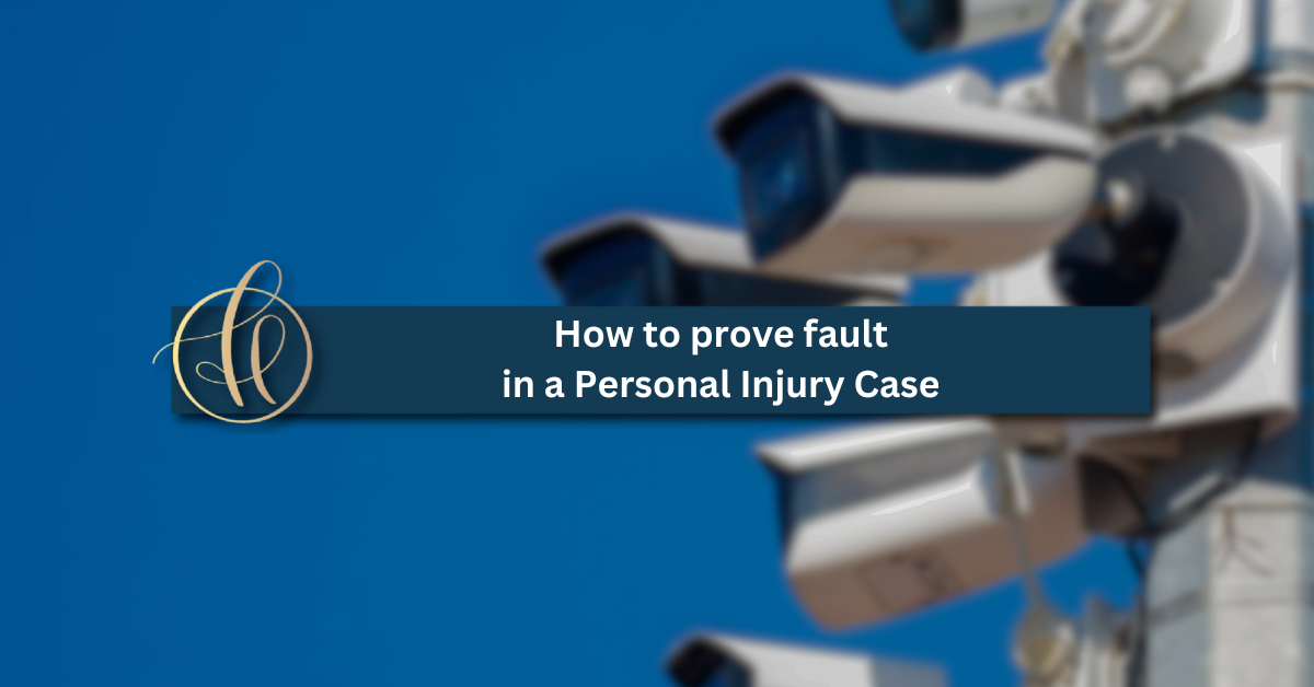 How to Prove Fault in a Personal Injury Case