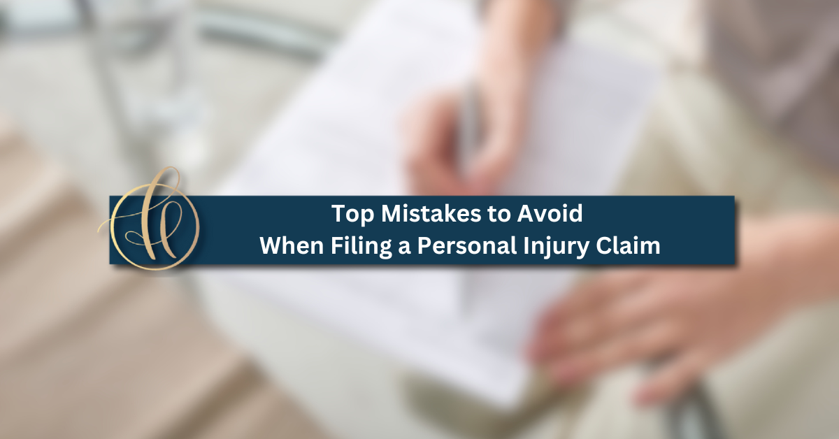 Top Mistakes to Avoid When Filing a Personal Injury Claim